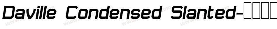 Daville Condensed Slanted字体转换